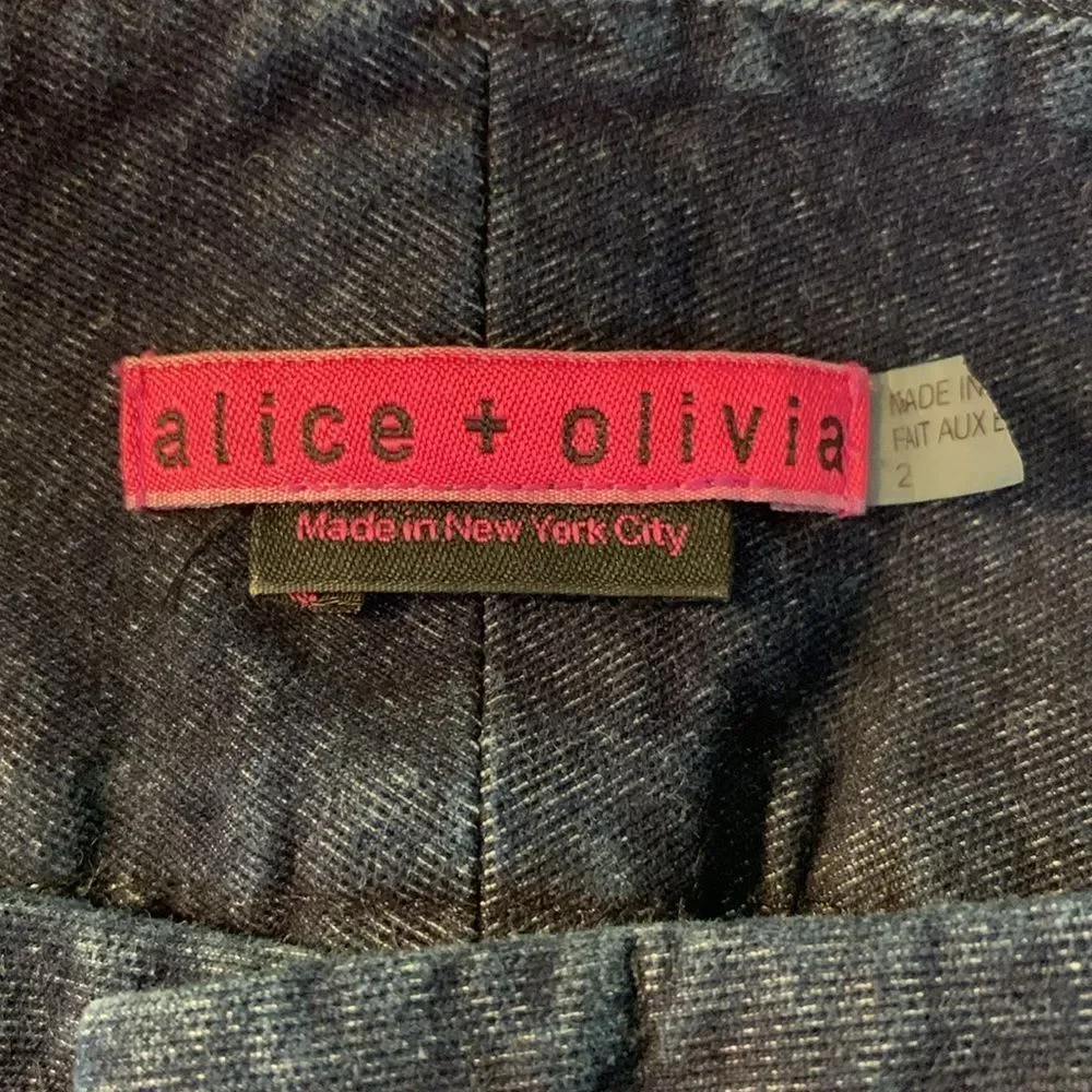 Alice + Olivia Dark Wash Jeggings Size 2